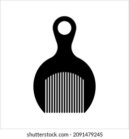 comb icon vector. Comb illustration for web, mobile apps, design on white background.