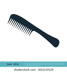 Comb Icon Vector Logo Template Illustration Design. Vector EPS 10.