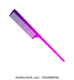comb icon. vector icon on white background. vector illustration