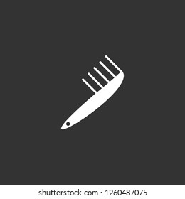 comb icon vector. comb sign on black background. comb icon for web and app