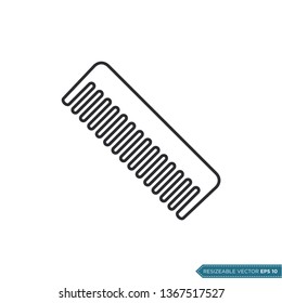 Comb Icon Vector Template