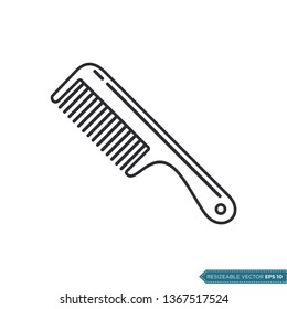 Comb Icon Vector Template Illustration Design