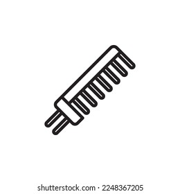 comb icon vector for website symbol icon presentation