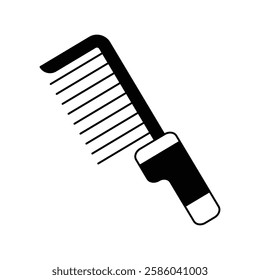 comb icon with white background vector stock illustration