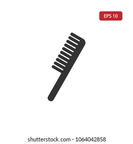 Comb icon.Hairdresser tool vector.Hairstyle sign isolated on white background.Simple  grooming illustration for web and mobile platforms.