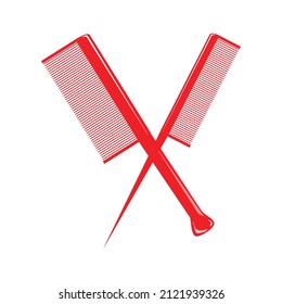 Comb illustration on transparent background