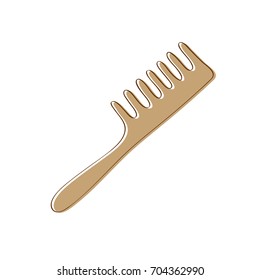 Comb isolated on white background