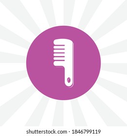 comb isolated simple solid vector icon