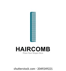 Comb letter I logo vector design. Suitable for fashion style, barbershop and salon