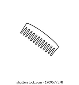 Comb line icon vector design logo element