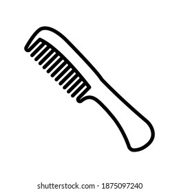 comb line icon vector illustration design