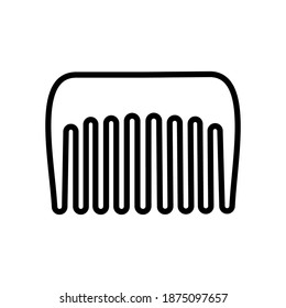 comb line icon vector illustration design