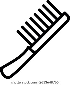 Comb Line Vector Icon Design