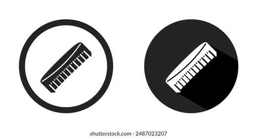 Kamm-Logo. Comb Icon Vektorgrafik Design Schwarz Farbe. Vektorgrafik des Bestands.