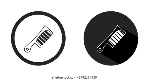 Comb logo. Comb icon vector design black color. Stock vector.