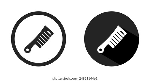 Comb logo. Comb icon vector design black color. Stock vector.