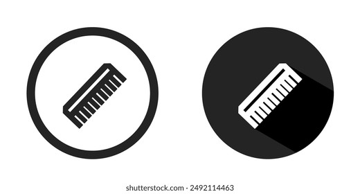 Comb logo. Comb icon vector design black color. Stock vector.