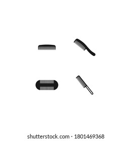 diseño de ilustración de material de logotipo de comb