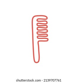 comb logotype hairdressing salon logo comb icon for web design or company isolated vector illustration Eps Ai