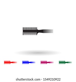 Comb multi color icon. Simple glyph, flat vector of beauty salon icons for ui and ux, website or mobile application