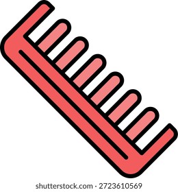 Peine Nuevo Vector de diseño de iconos creativos