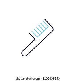 comb outline icon. Element of colored spa icon for mobile concept and web apps. Thin line dissolution outline icon can be used for web and mobile on white background