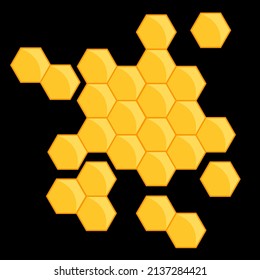 Fondo del peine hexagonal del patrón de peine.