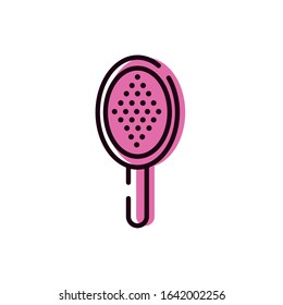 comb salon acessory isolated icon vector illustration design