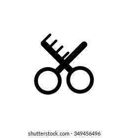 comb scissors  icon