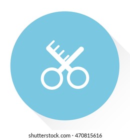 comb scissors  icon