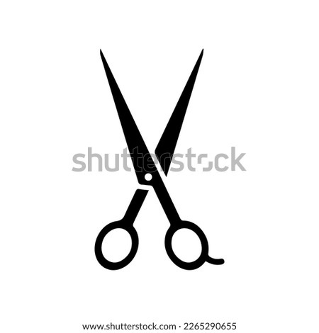 Comb and scissors icon. Scissors hairbrush vector illustration, Hair combs and scissors set isolated on a white background. Barber icon,vector best flat icon. Foto d'archivio © 