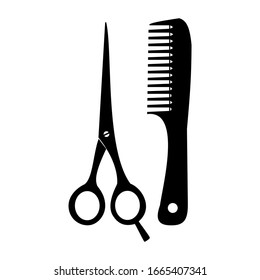 Kissen und Scheren Symbol VEKTORILLUSTRATION ILUSTRATION