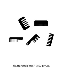 Comb set icon isolated on white background