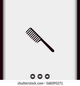 Comb sign. Barbershop.