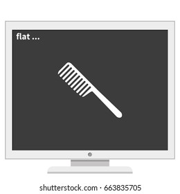 Comb sign. Barbershop.