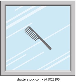 Comb sign. Barbershop.
