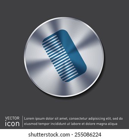 comb sign. barbershop. symbol of hair and beauty salon