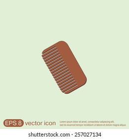 comb sign. barbershop. symbol of hair and beauty salon