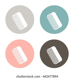 comb sign. barbershop. symbol of hair and beauty salon