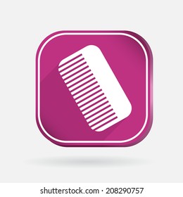 comb sign.  Color square icon