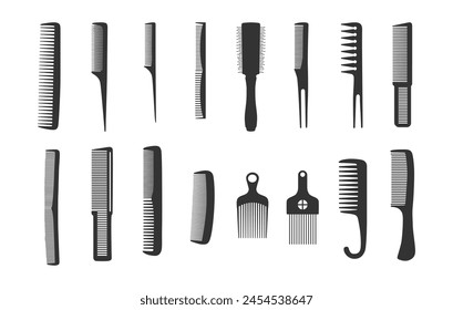 Comb silhouette, Barber comb silhouettes, Comb clipart, Hair brush silhouette, Hair comb silhouette