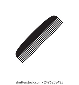 Comb silhouette icon. Hair comb and hair brush. Vector.