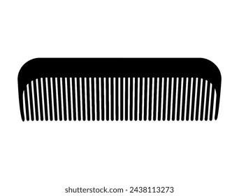 Peine silueta vector arte fondo blanco