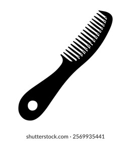 Comb silhouette vector icon sign symbol illustration design.
