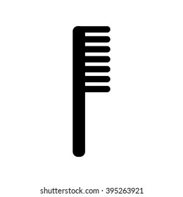 comb simple black icon