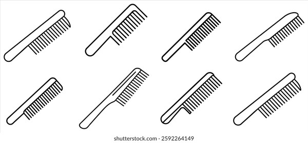 Comb Table Outline Template Icon Design