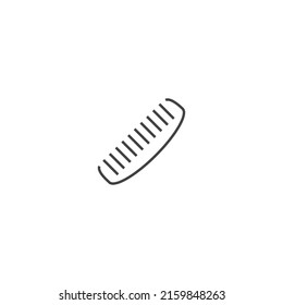 comb thin line icon, editable stroke icon eps 10