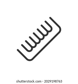 Comb thin line icon. Symbol in trendy outline style. Premium design for web and apps. Perfect for UI. 
