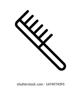 comb thin line vector icon