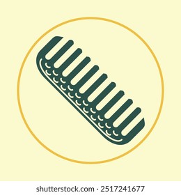 Comb trendy icon superb abstract vector illustration colorful artwork lovely design.eps